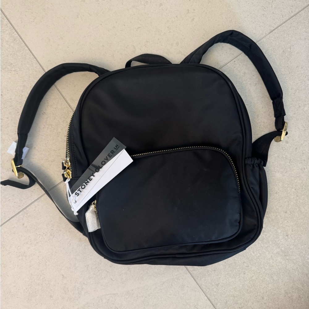 Stoney Clover Lane Black Mini Backpack with packaging